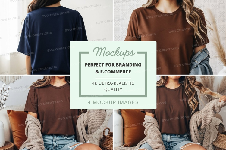 Casual t-shirt mockup