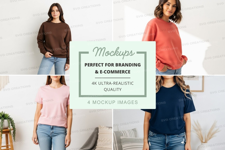 Casual t-shirts mockup