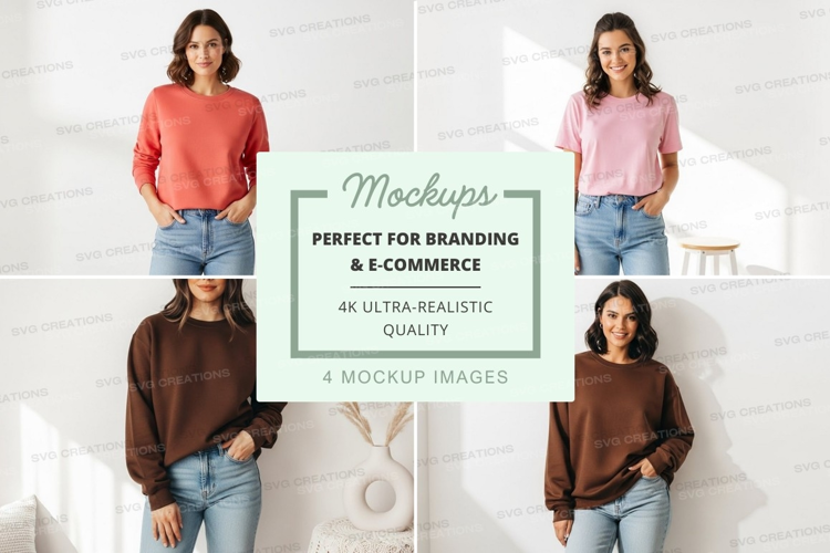 Casual sweaters mockup