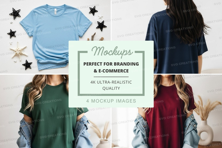 Mockup: casual t-shirts collection
