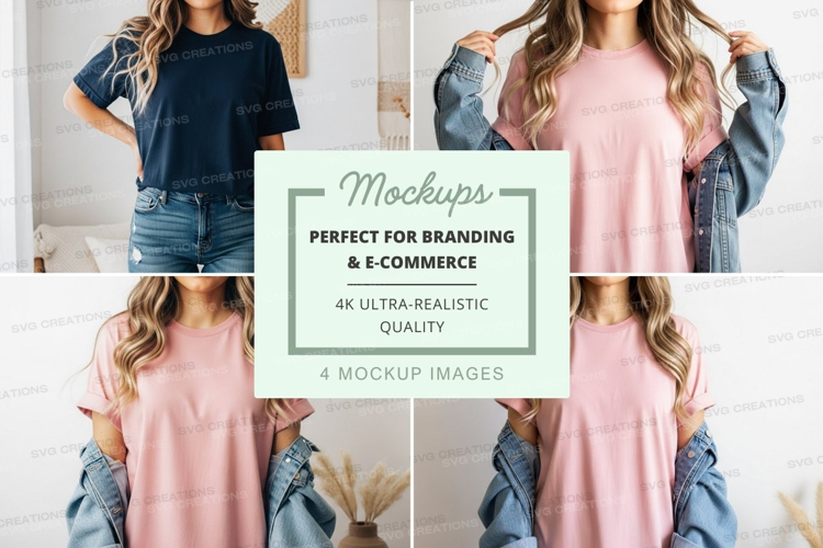 Casual summer tops mockup