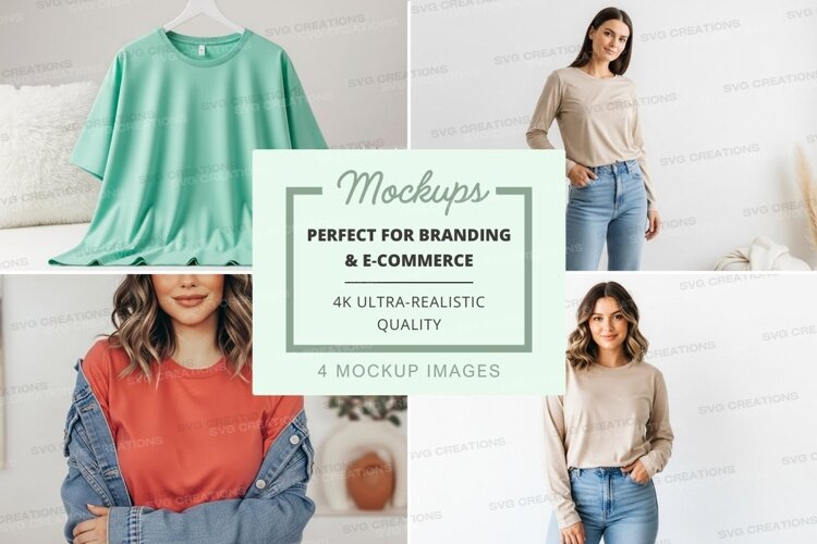 Mockup: casual women's t-shirts example image 1