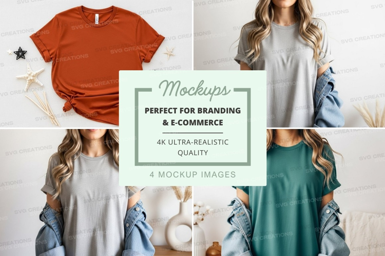 Casual t-shirts mockup