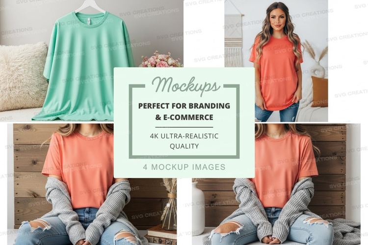 Casual t-shirt mockup