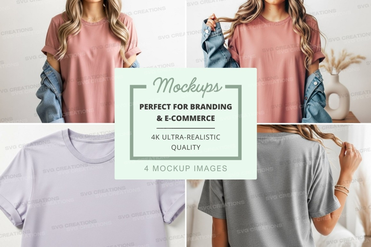 Casual t-shirts mockup
