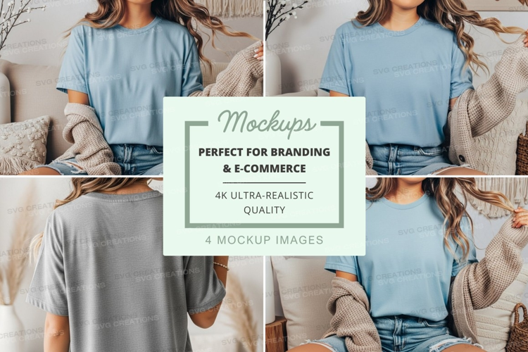 Mockup: casual comfort in a cozy living room