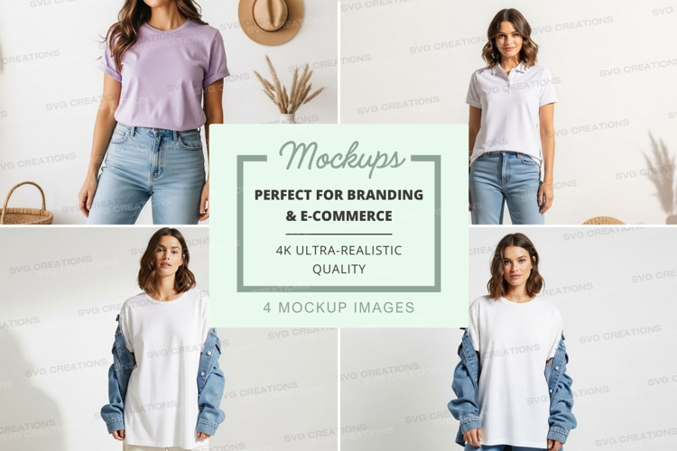 Casual summer fashion mockup