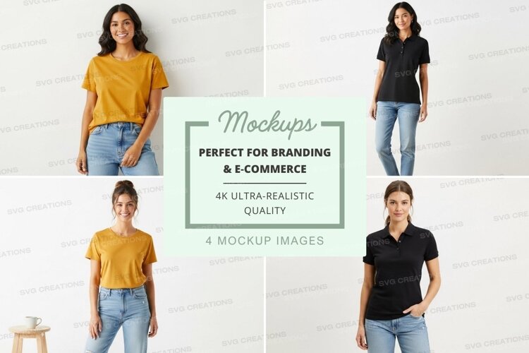 Mockup: polo shirts collection example image 1