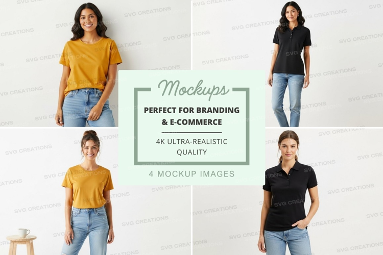Mockup: polo shirts collection