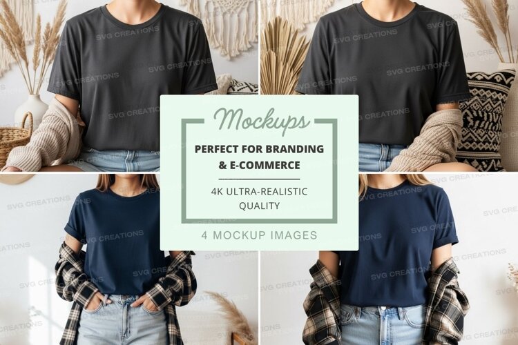 Casual t-shirt mockup example image 1