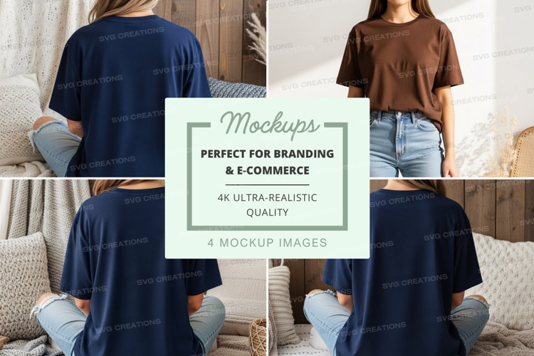 Casual t-shirt mockup