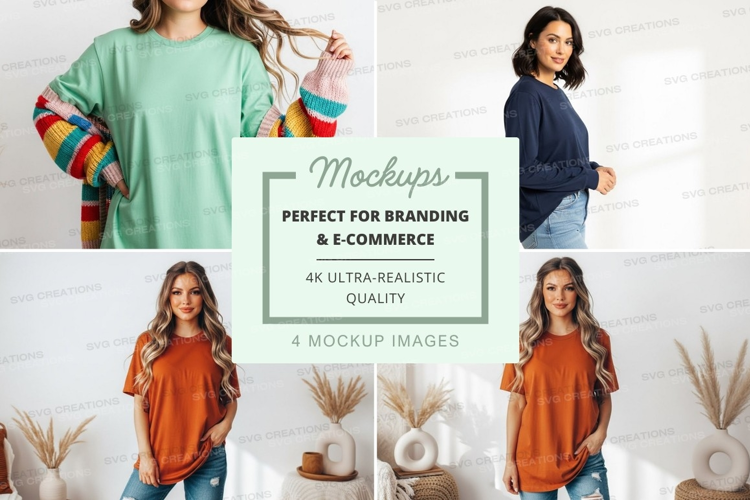 Mockup: women's casual tops collection