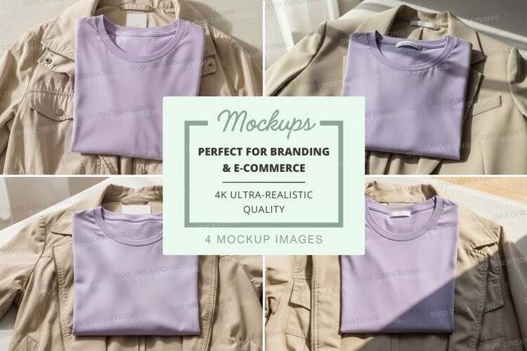 Lavender t-shirts mockup example image 1