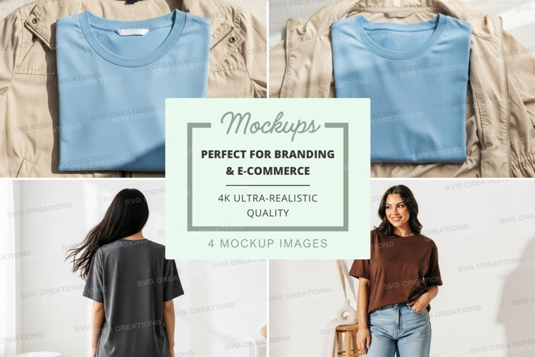 Casual t-shirts mockup