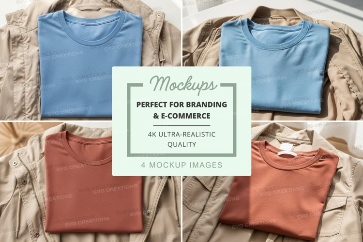Casual t-shirts mockup