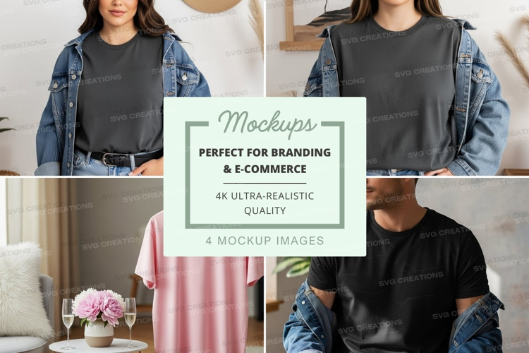 Casual t-shirt mockup
