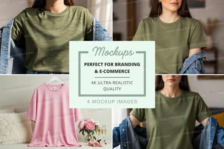 Casual t-shirt mockup example image 1