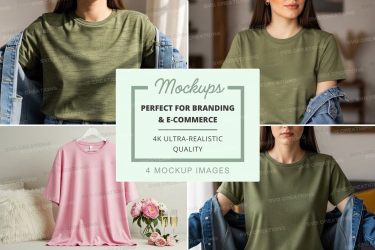 Casual t-shirt mockup