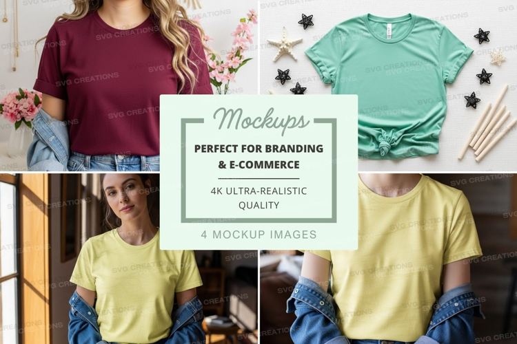 Casual t-shirts mockup