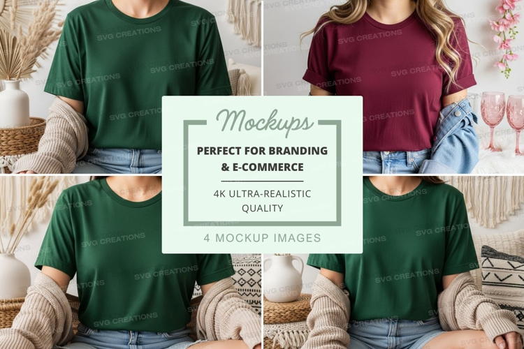 Casual t-shirts mockup