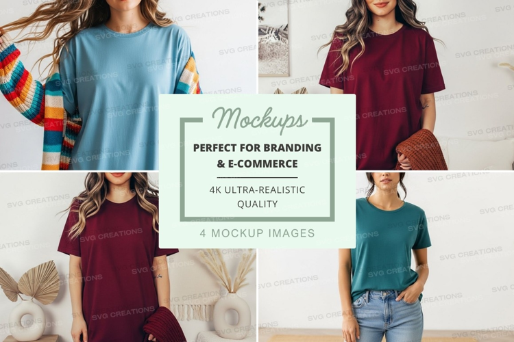 Casual t-shirts mockup