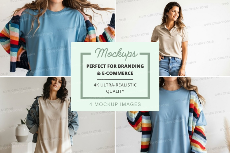 Casual and stylish outfit mockup