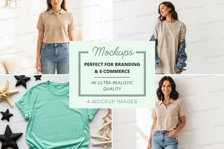 Casual summer fashion mockup