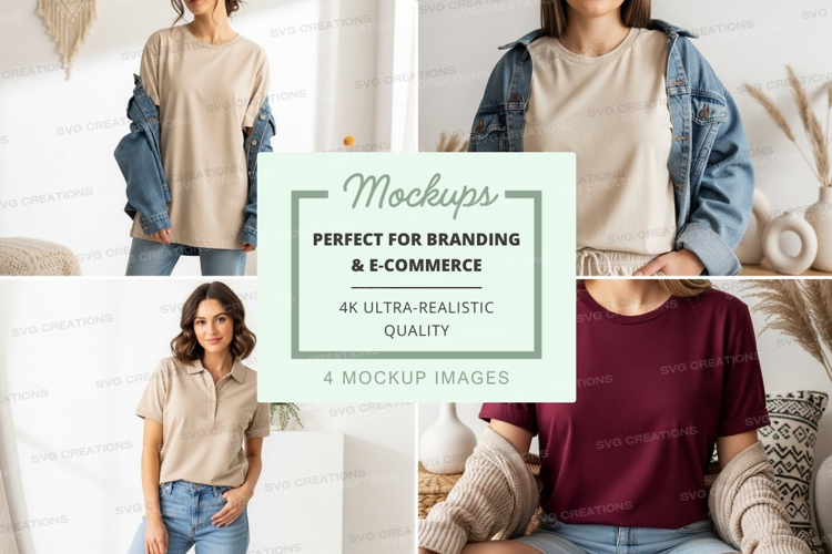 Casual t-shirts mockup