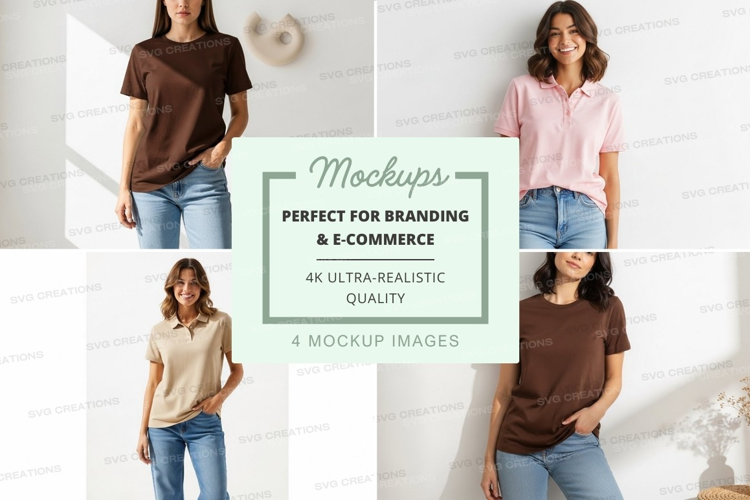 Casual t-shirts mockup