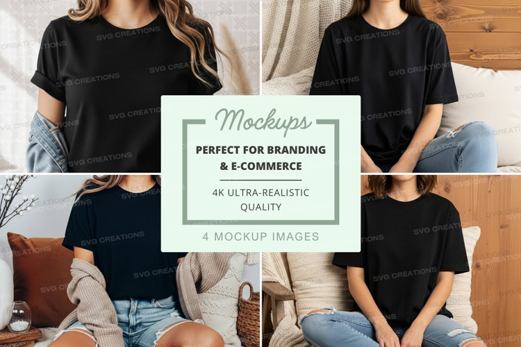 Casual comfort in black t-shirts