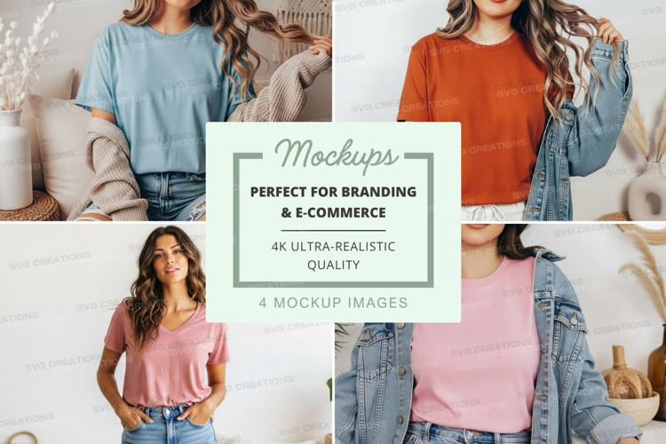 Casual t-shirts mockup