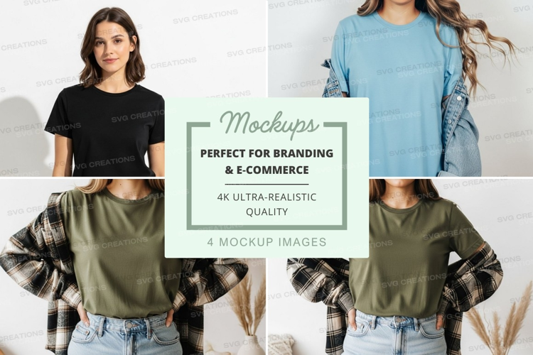 Mockup: casual t-shirt collection