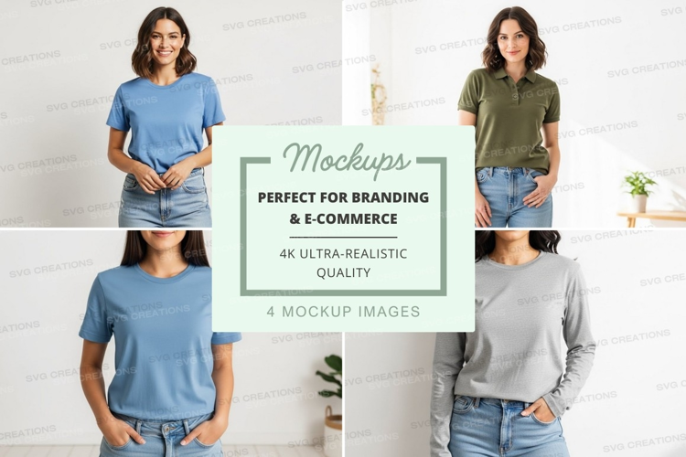 Casual t-shirts mockup