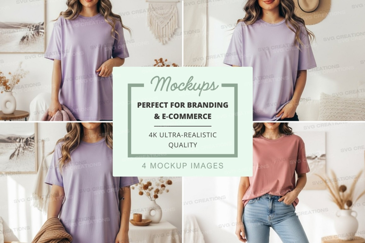 Casual t-shirt mockup