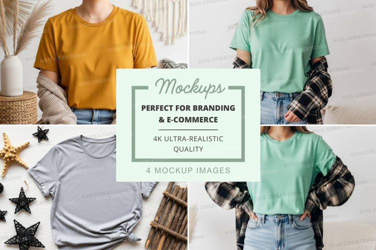 Casual t-shirts mockup