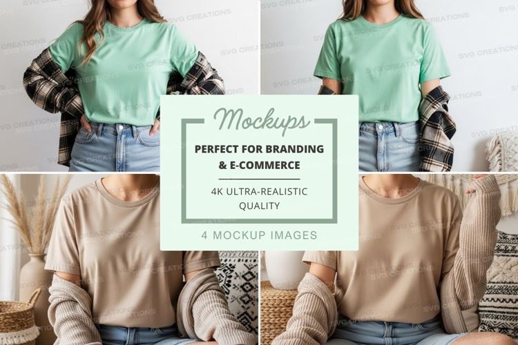 Casual t-shirt mockup