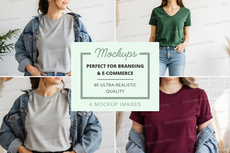 Casual t-shirts mockup