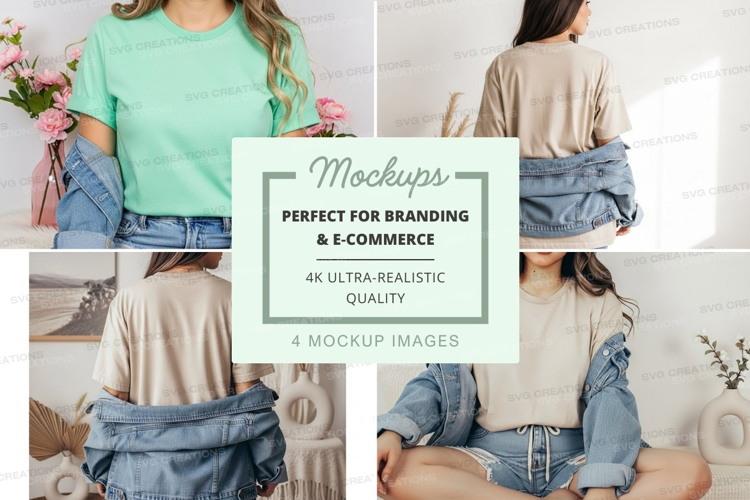 Casual and stylish outfit mockup