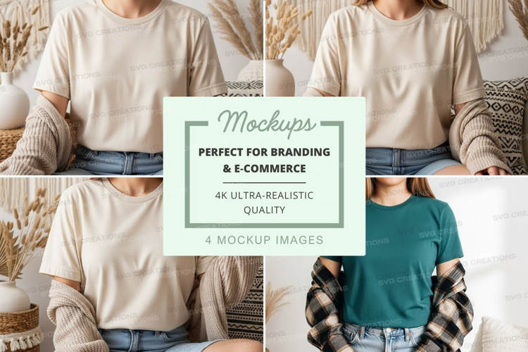 Casual t-shirts mockup