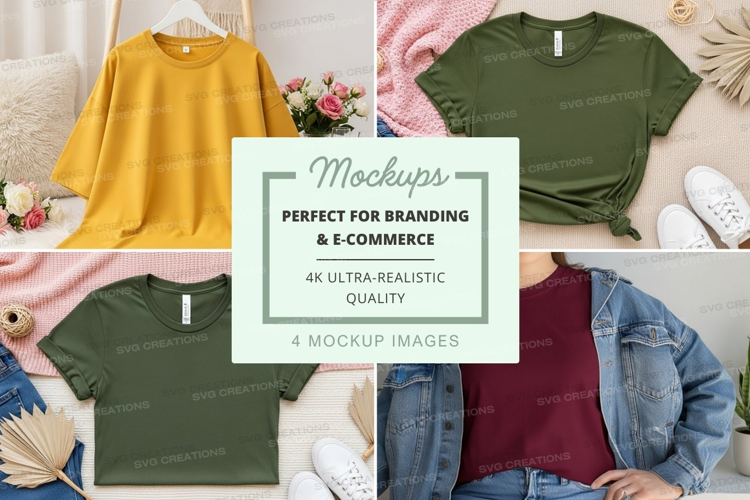 Casual t-shirts mockup