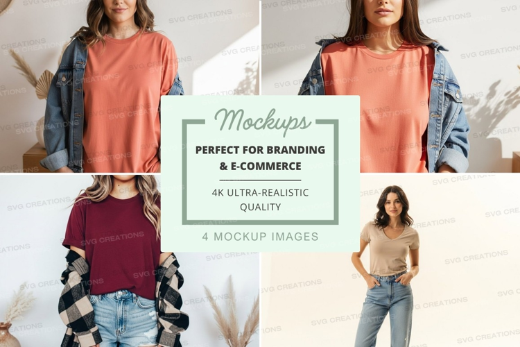 Casual and stylish outfits mockup
