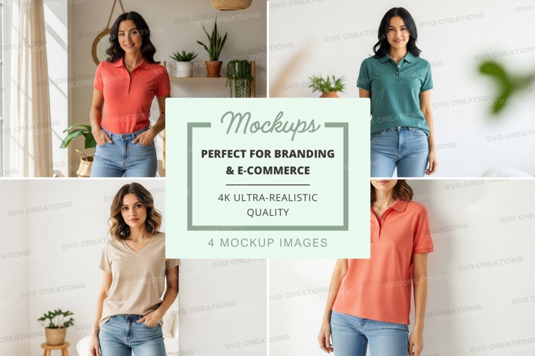 Casual polo shirts for women