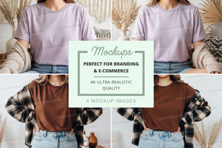 Casual fall fashion mockup