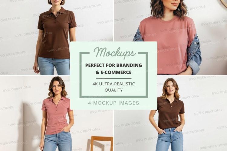 Casual women's tops mockup