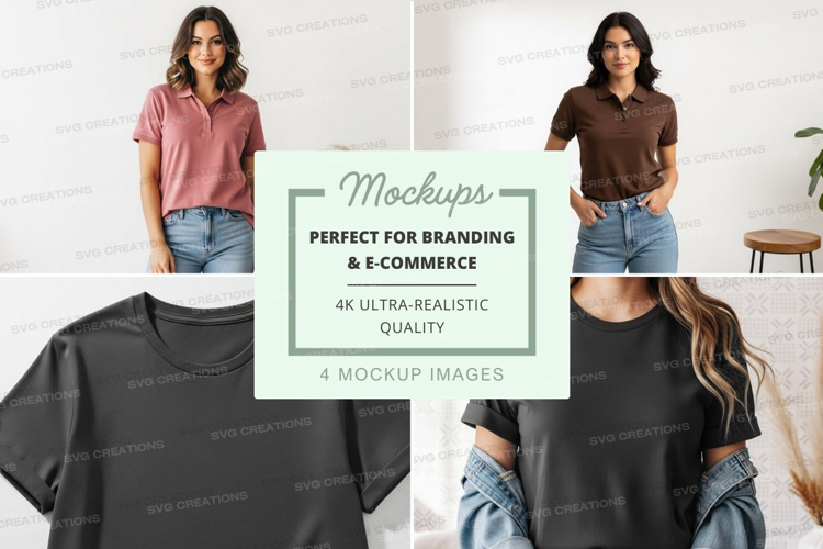 Mockup: casual t-shirt collection