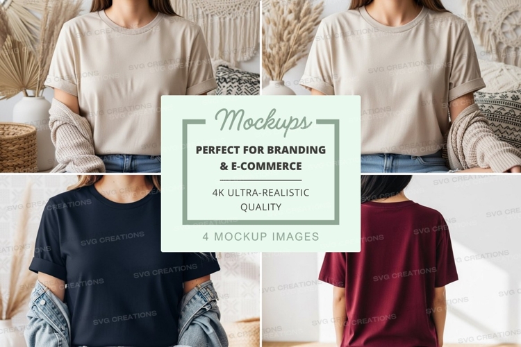 Black Tshirt Mockup Image 10