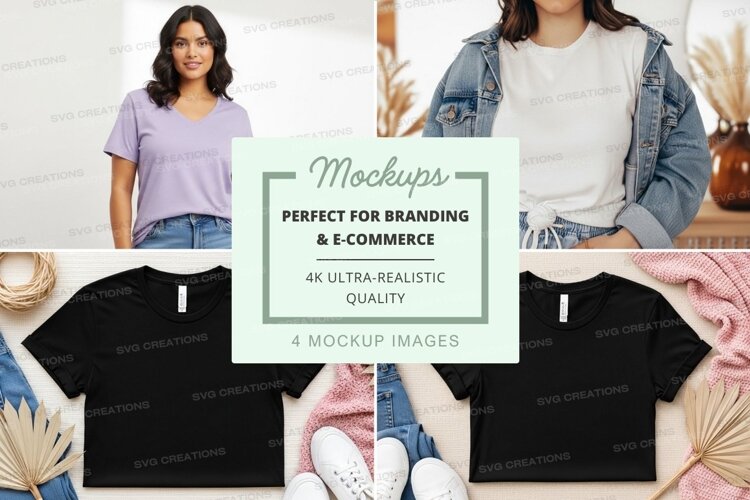 Casual t-shirt mockup example image 1