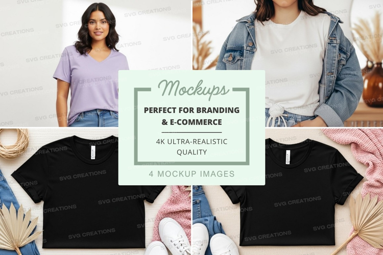 Casual t-shirt mockup