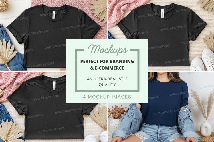 Casual t-shirts mockup