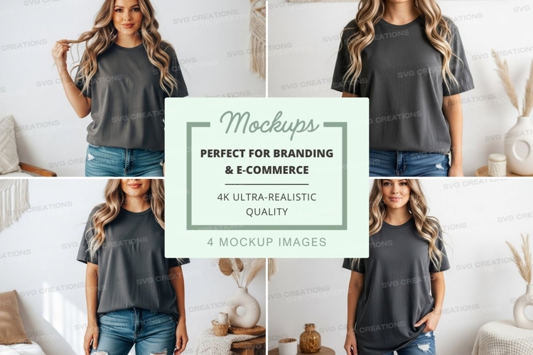 Casual t-shirt mockup